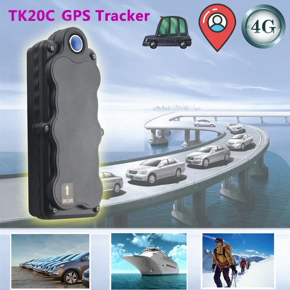 4g realtime car GPS tracking device TK20C 20000mAh long time standby gps tracker SOS motion sensor GPS/GPRS navigator