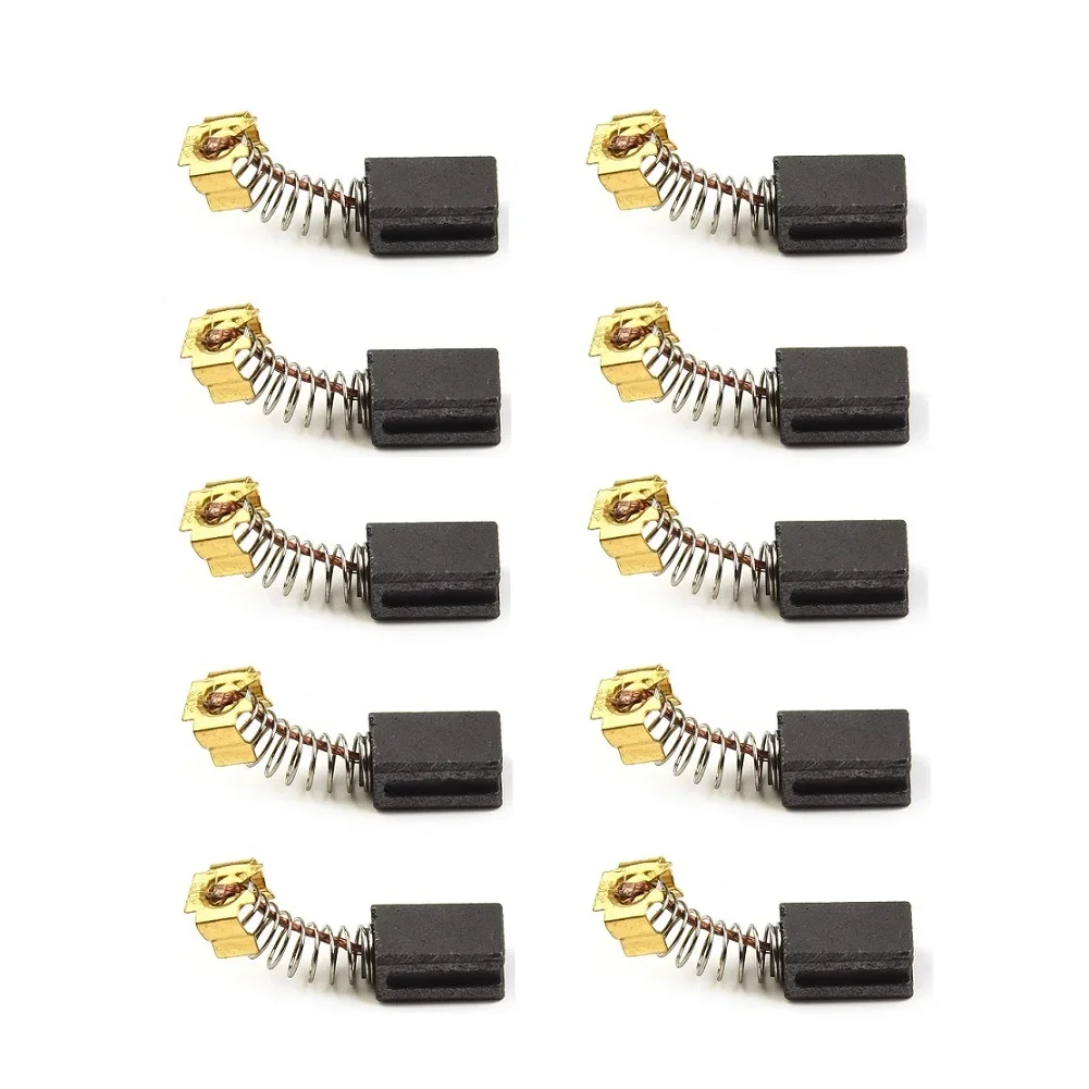 10PCS Carbon Brushes Replacement 6x9x12mm For CB406/CB407/CB418/CB419/191962-4 Compatible With For-Makita HR2432/HR2450/HR2450T