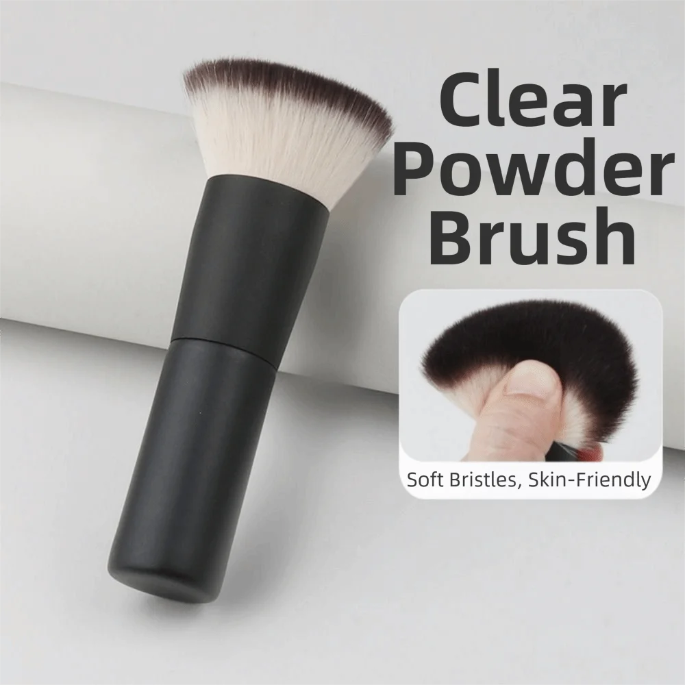 Fluffy Bristles Loose powder brush Soft Fiber Wood Handle Foundation Brush Elegant Synthetic Fiber Makeup Brush
