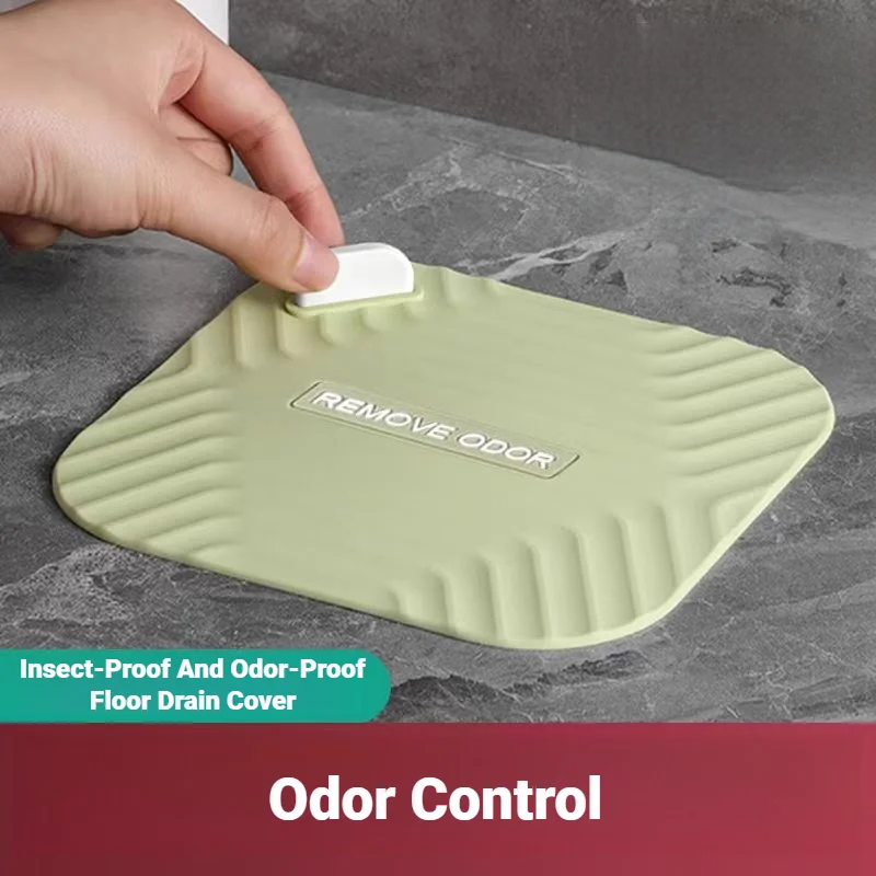 Silicone Anti Odor Floor Drain Deodorant Pad Toilet Sewer Cover Water Stopper Bathroom Products