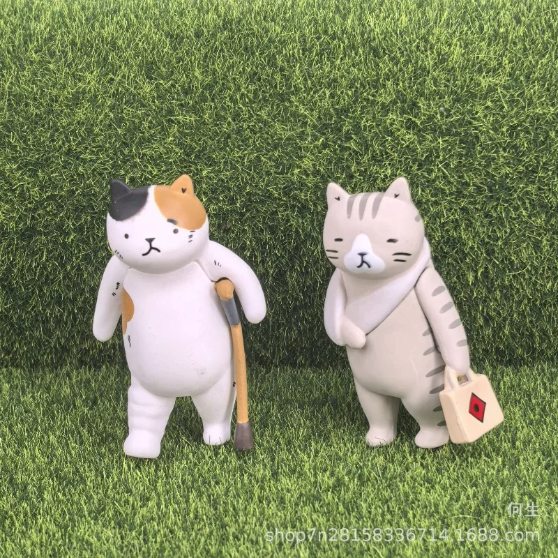 اليابان طبيب القط الطب الصيني التقليدي الوخز بالإبر فنون الدفاع عن النفس قاعة سلسلة صندوق أعمى اللعب دمية نموذج هدايا الاطفال