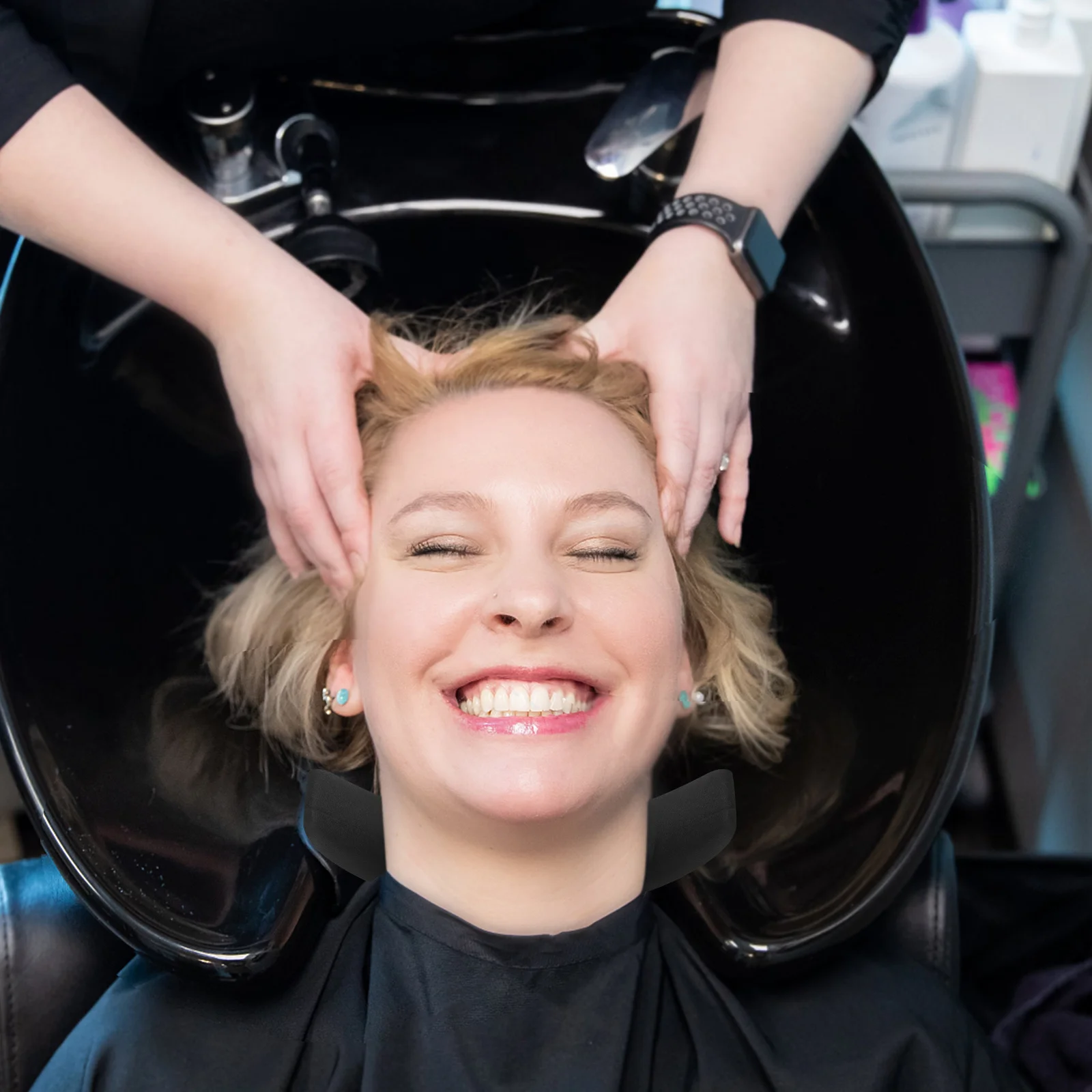 

Shampoo Bowl Neck Rest Cushion For Hair Washing Reusable Salon Pillow Spa Bath Head Rest Comfortable Support