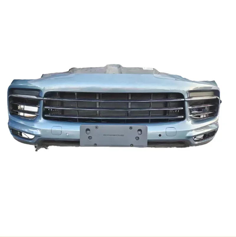 

Hot car bumper for the 2023 Porsche Cayenne front bumper assembly radiator plate large grille wind net