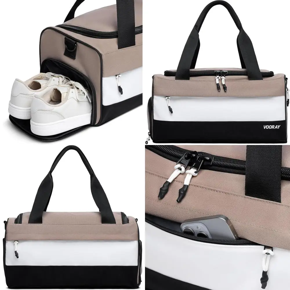 

Compact 23L Dual-Compartment Travel & Sports Bag with Shoe Pocket, Ideal for Weekend Trips, Overnight Stays, and Workouts - Unis
