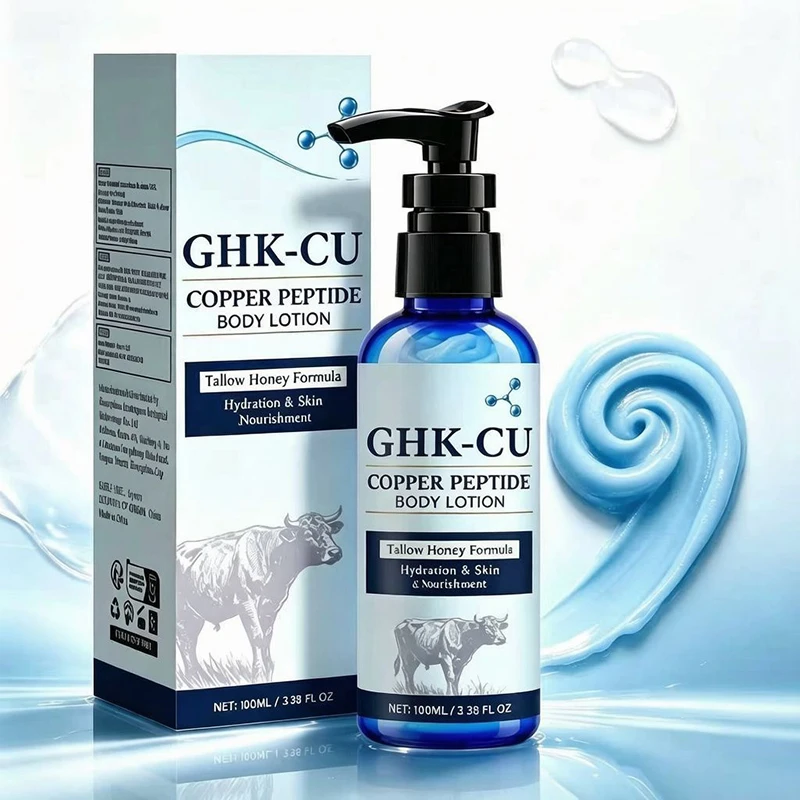 Blue Copper Peptide Tallow Honey Body Lotion Moisturizing Hydrating Nourishing Skin Softening Body Cream Dry Skin Care