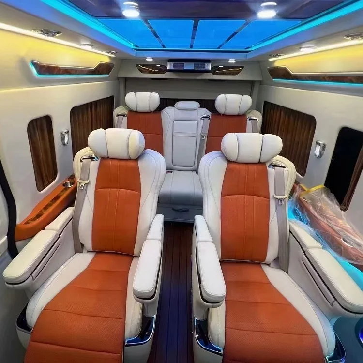 luxu ry V-klasse stoel met Vip auto centrale armsteunbox en opvouwbare stoel zijwand verborgen stoel