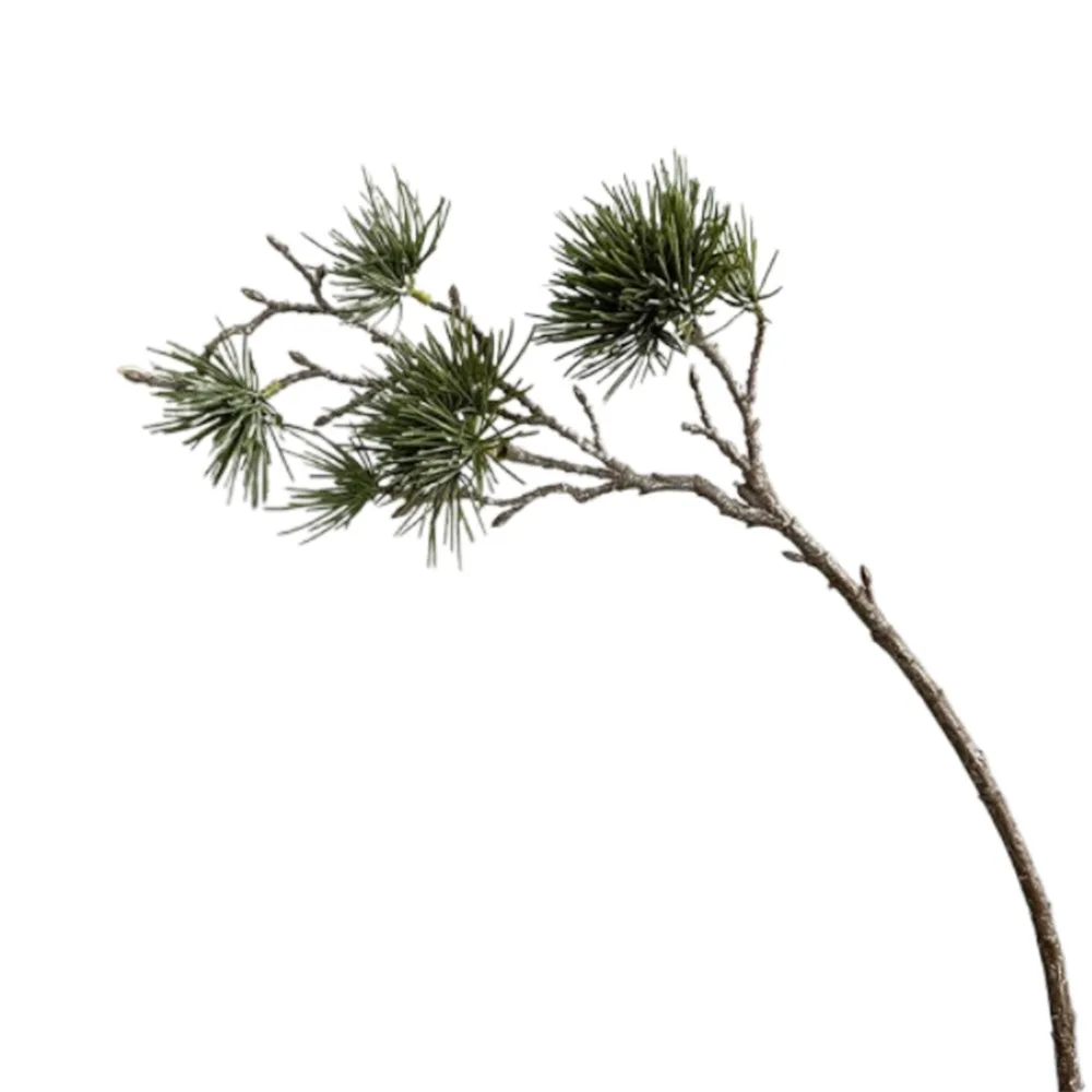 

Green Artificial Pine Branch Luxury Realistic Pine Trees Plants Plastic Elegant Fake Plants Holiday Party Wedding