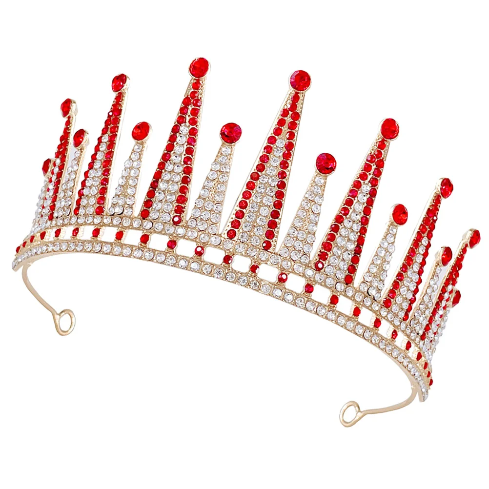 

Crown Hair Accessories For Women Rhinestone Tiara Bridal Wedding Headpiece Prom Birthday Pageant Cosplay