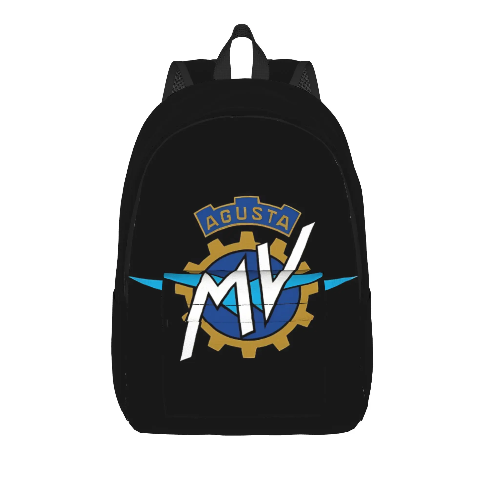 MV Agusta Daypack Back to school season Vintage Biker Emblem  Harajuku Design Backpack
