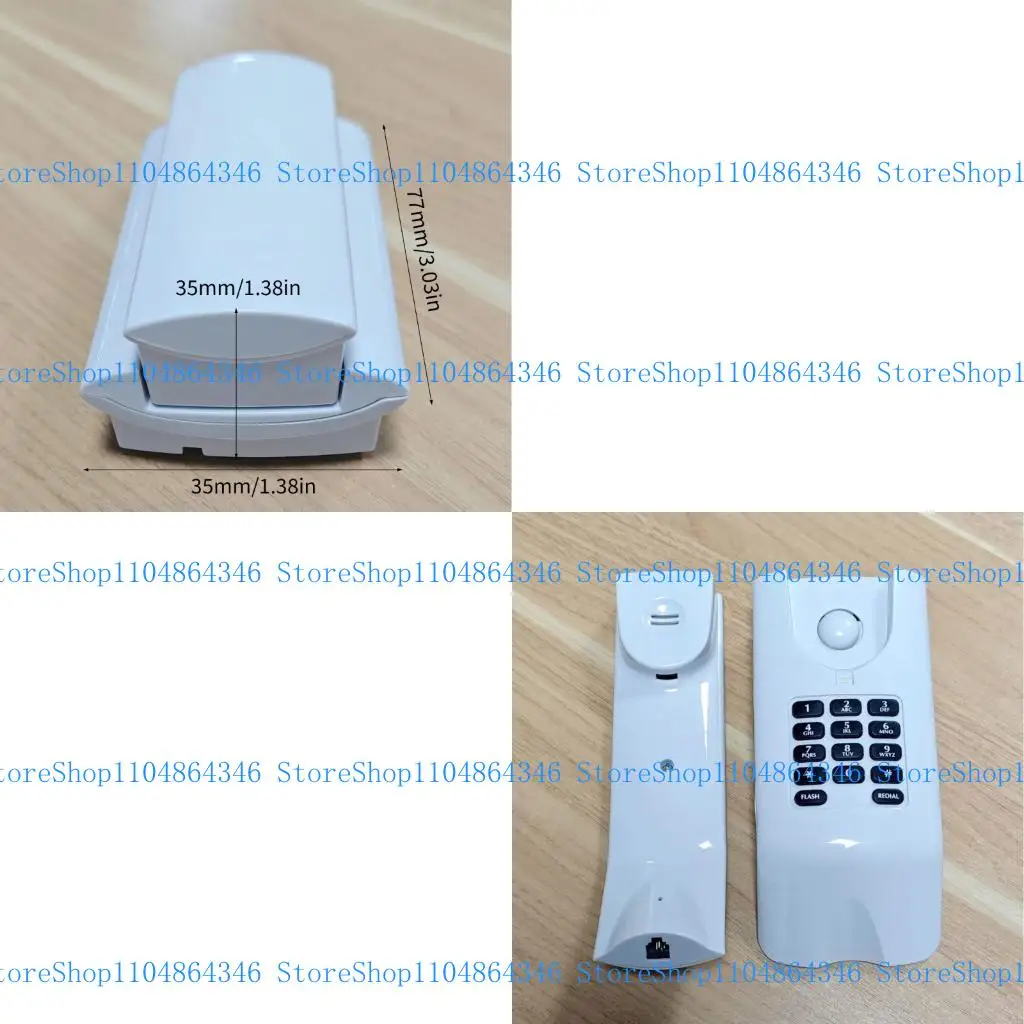 5asd Wall Phone Corded Telephone Home Phone Corded Wall Phone Landline Phone for Home Company Office Greeting Station