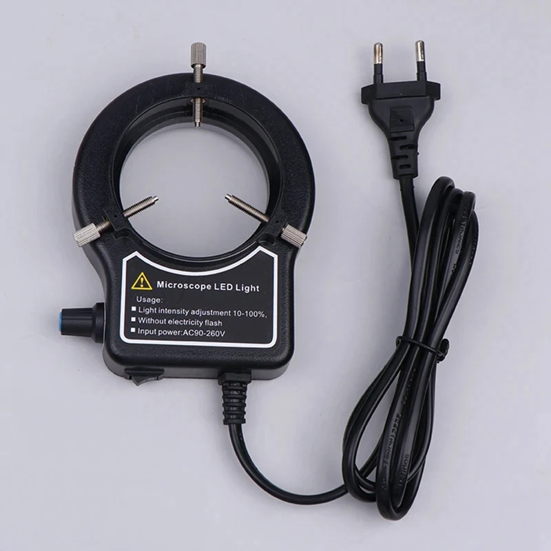 モール顕微鏡リングライト照明ランプ顕微鏡サークルライト工業用顕微鏡カメラ EU プラグ