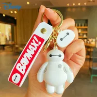 Disney Cartoon Anime Big Hero 6 Keychains Baymax Doll Boys Girls Figure Backpack Kawaii Pendant Accessories Birthday Gifts Toys