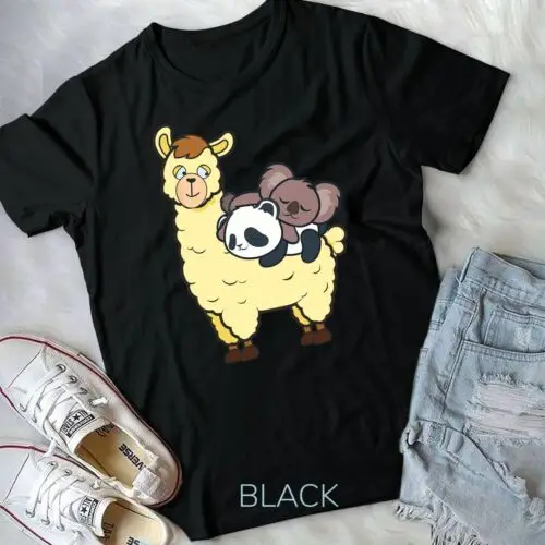 

Футболка унисекс Koala Panda футболка с ламой для мужчин женщин детей Panda Lover Koala