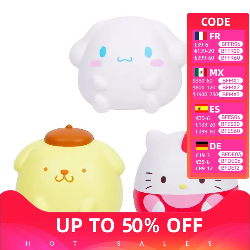 

Sanrio Hello Kitty Decompression Toys Kuromi Cinnamoroll Stress Relief Toys Kawaii Melody Anime Cartoon Children's Healing Gift