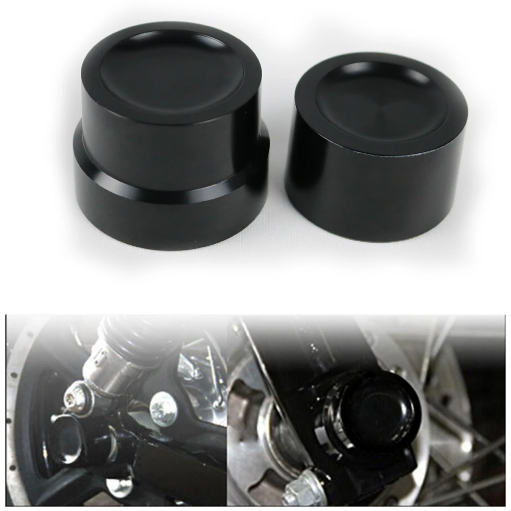 

1 Pair Rear Axle Nut Covers Cap 6061 Aluminum Black For Harley VRSC XG XL Dyna Softail FLSTNSE FXSBSE Touring