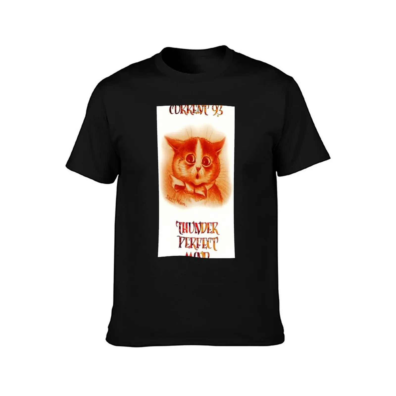 Current 93 Thunder Perfect Mind Louis Wain Cat Psychedelic Neofolk T-Shirt g man t shirts for men T-Shirt