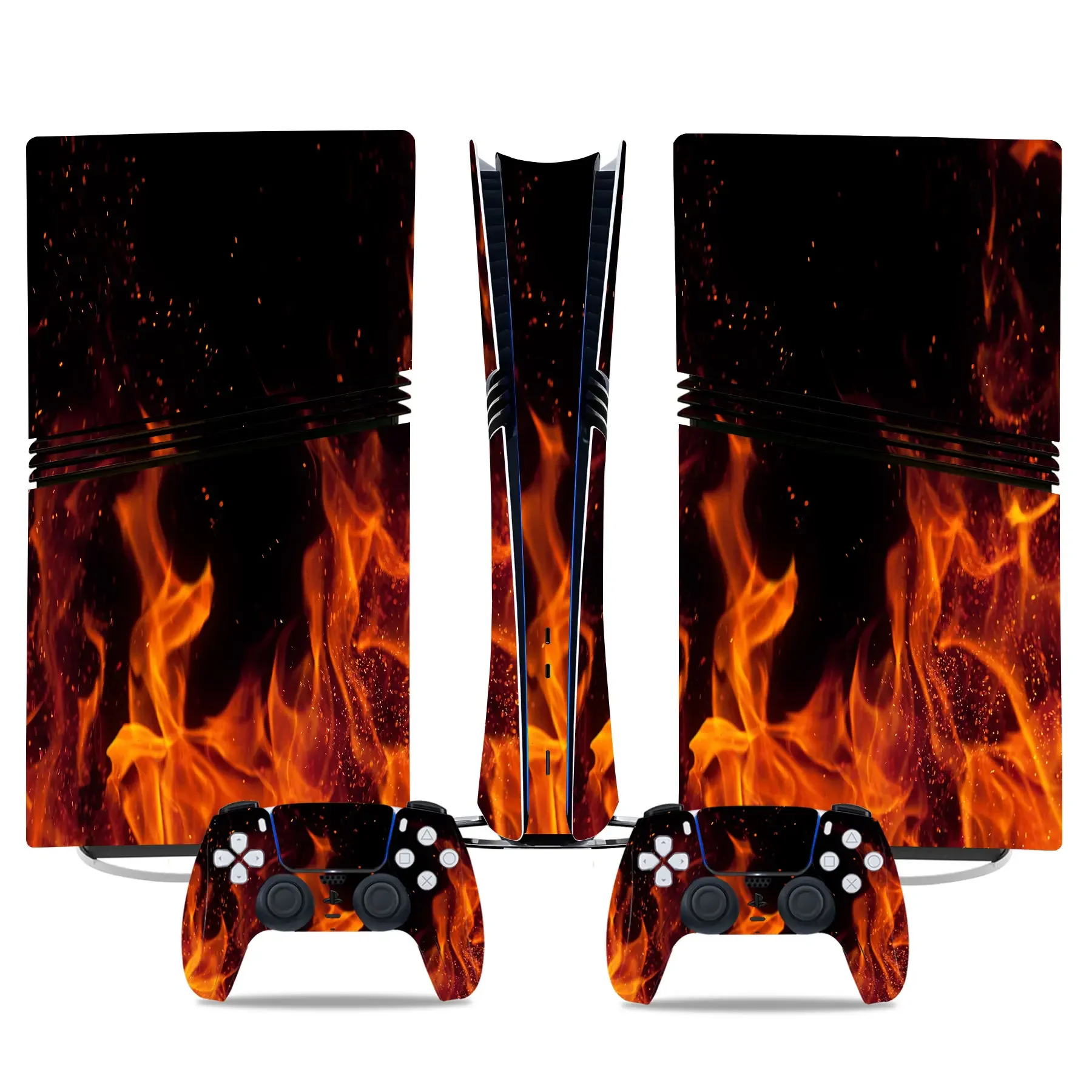 Para ps5 pro adesivo de pele digital decalque capa para console e 2 controladores novo ps5 pro vinil de pele digital