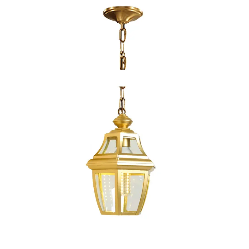 Outdoor Pendant Lamp Retro Hang Light Vintage Garden Luminaria for Balcony Hotel Restaurant Porch Exterior Yard Lighting