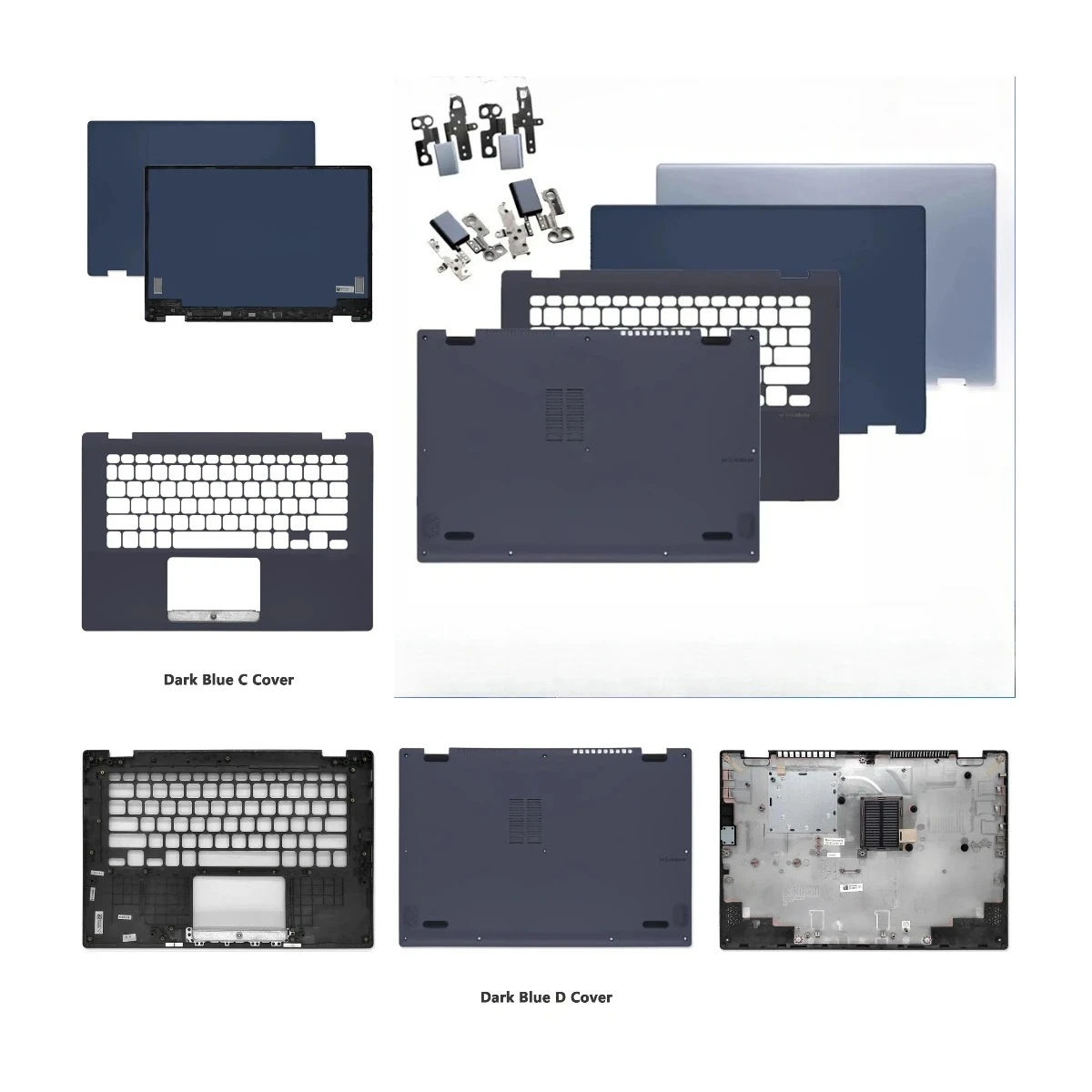 For Vivobook 14 TP412UA TP412FA SF4100 TP412F TP412 Laptop LCD Screen Top Cover, Screen Frame, Palm Rest Bottom Shell ABCD Cover