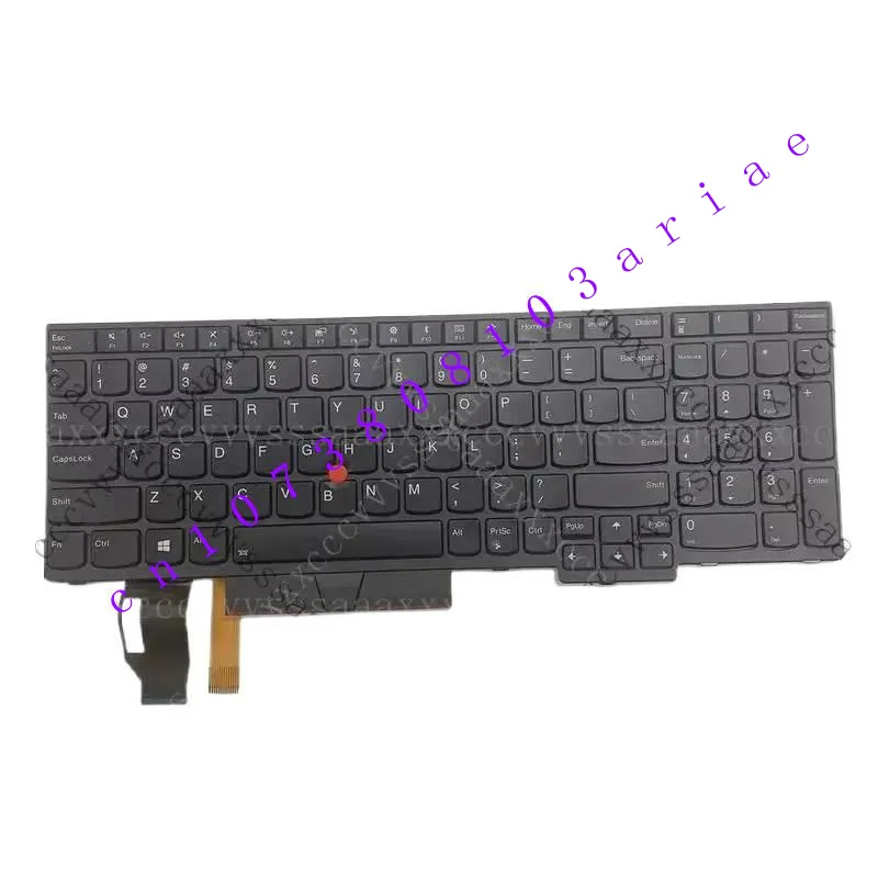 

XJ New Original for Lenovo Thinkpad T590 E580 E590 L580 L590 P52 P520S P72 P53S P53 P73 US English Backlit Keyboard 01YP600
