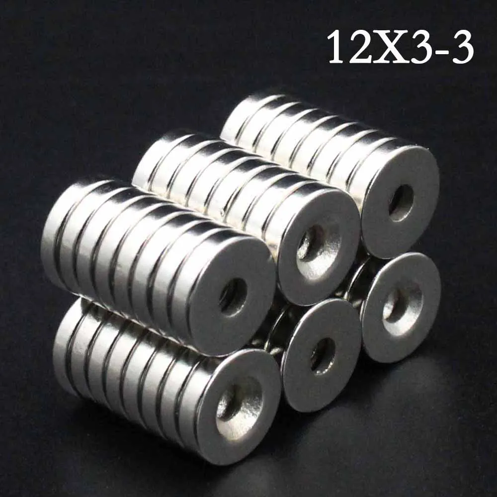 5/10/15/20/25Pcs 12x3-3 Neodymium Magnet 12mm x 3mm - 3mm N35 NdFeB Round Super Powerful Strong Permanent Magnetic imanes