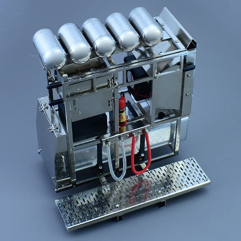 RC Truck Metal Simulation Equipment Rack tank Gas Tank Toolbox for 1/14 Tamiya SCANIA 770S VOLVO BENZ Arocs MAN TGX Car