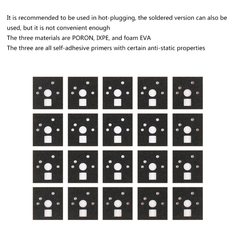 120Pcs Keyboard Switch Foam Sticker Noise Dampener Sound Insulation Reduction Pad for Mechanical Keyboard Switch Stabilizer
