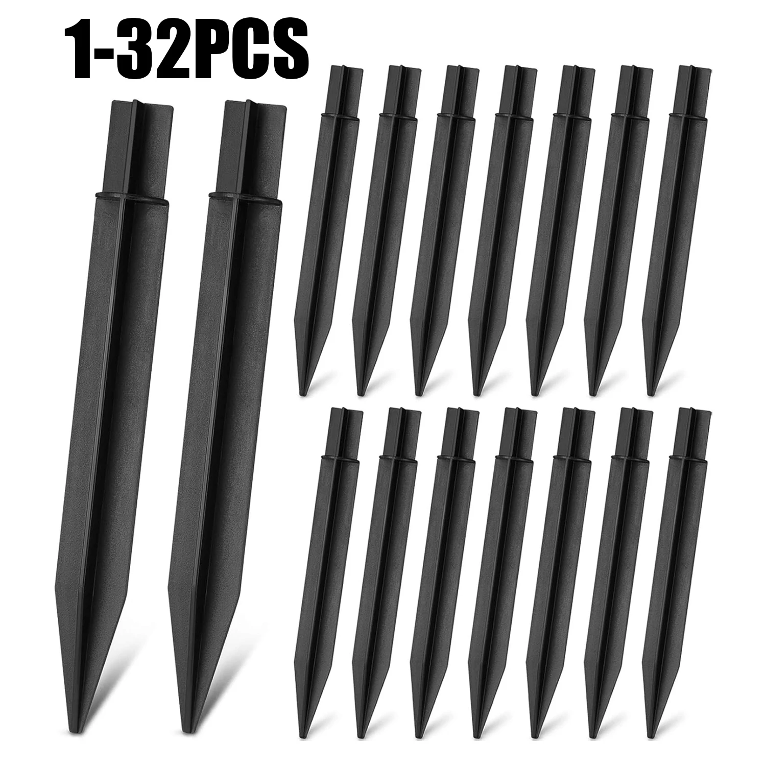 1-32 Pieces Outdoor Solar Garden Lawn Light Stakes Ground Decoration Spikes Yard Pathway Lighting Fixtures Set