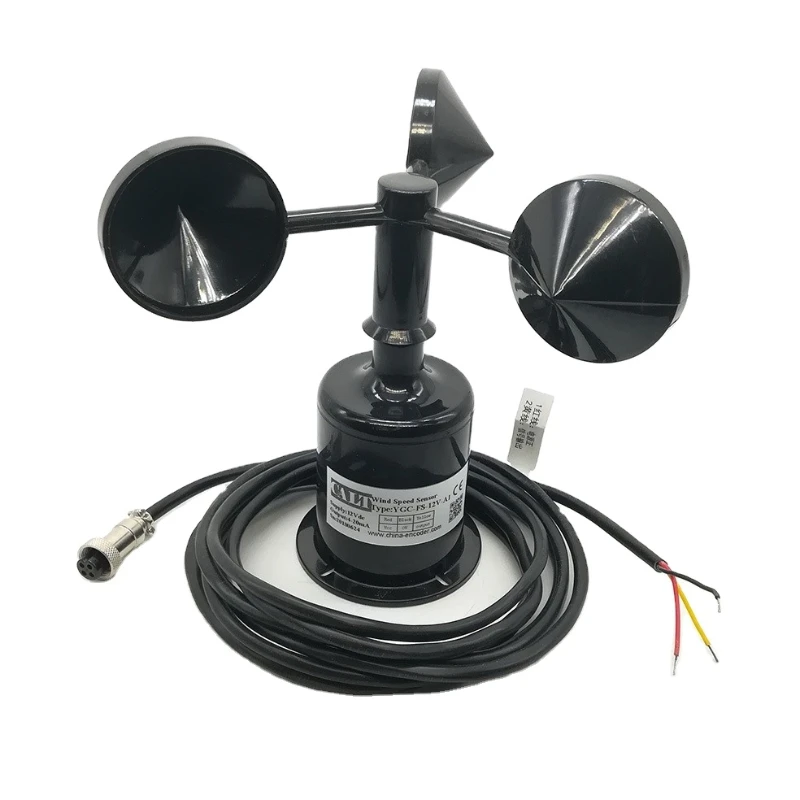 CALTs 3 Cups anemometer 12V 4~20mA wind speed meter