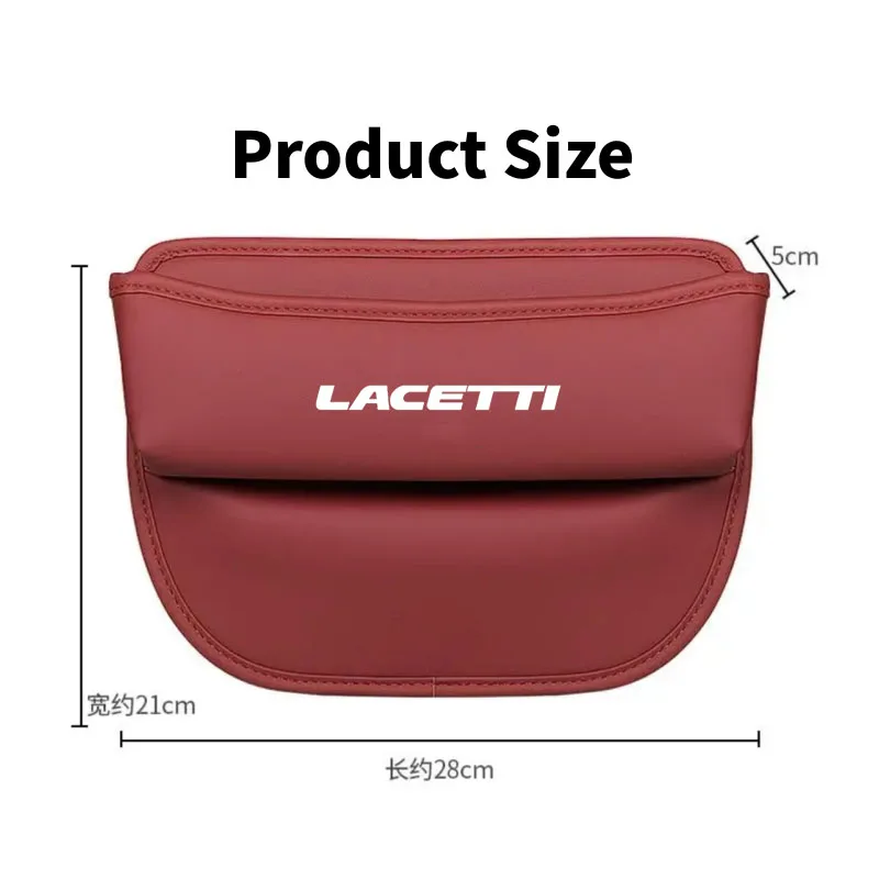 LACETTI-Boîte de rangement pour crevasse de siège de voiture, accessoires automobiles, cuir évalué