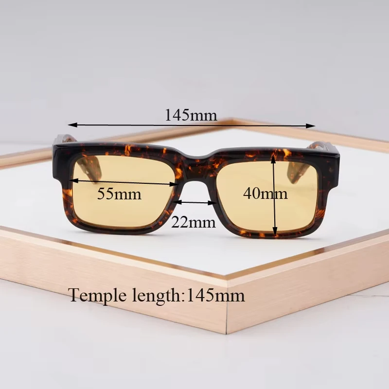 Luxury Acetate Sunglasses Brand Design Handmade in Japan Rectangle TOP Quality fashion New products Outdoor gafas UV400 Hemmings