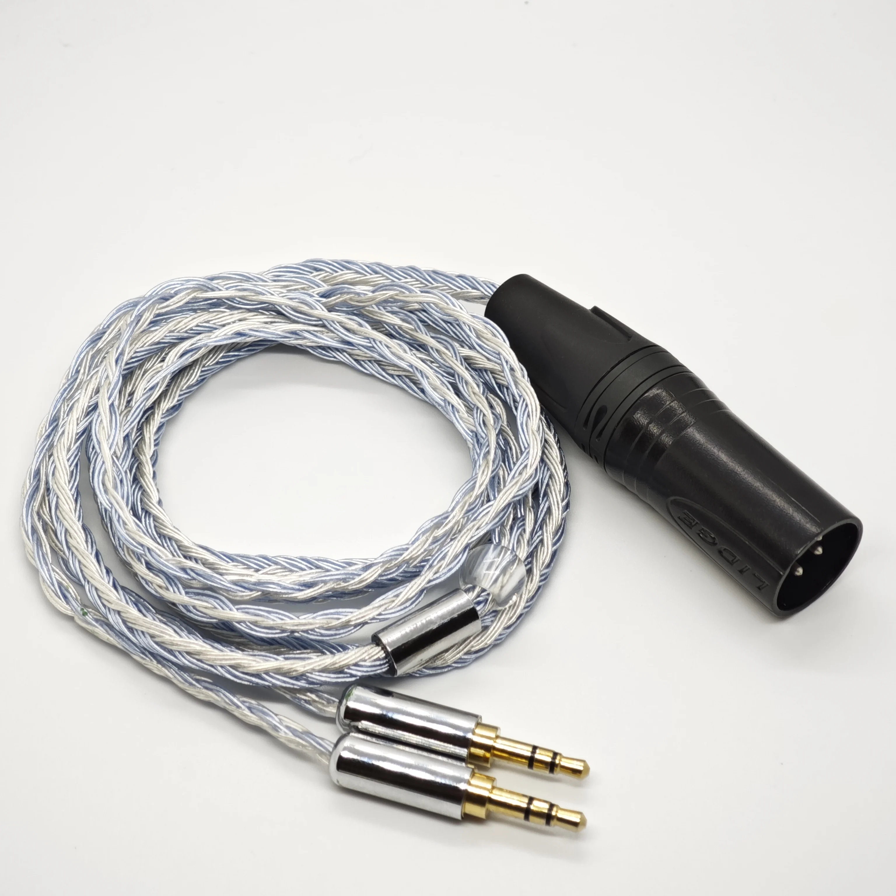 for HIFIMAN Edition XS ANANDA HE400 D5200 T1 T5P Z7 4pin XLR cable 3.5 2.5 4.4 balance 6.5 24 cores OCC Silver plating Upgrade