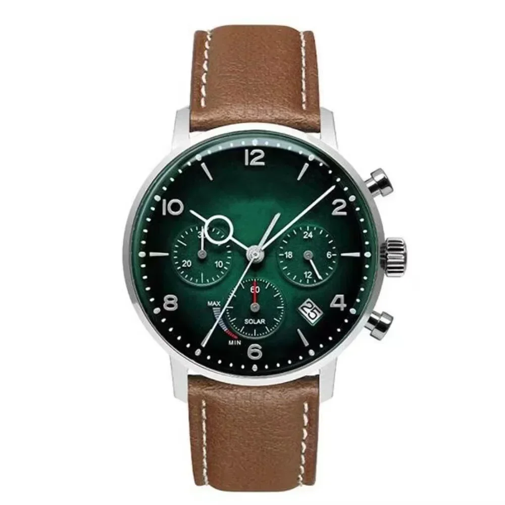 Men's Watches Business Wrist Watch Luxury Leather Strap Automatic Multifunctional Chronograph Hindenburg Series Top Quartz Watch