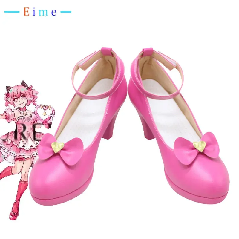 

Momomiya Ichigo Cosplay Shoes Anime Tokyo Mew Mew Cosplay Props PU Leather Shoes Halloween Carnival Boots Custom Made