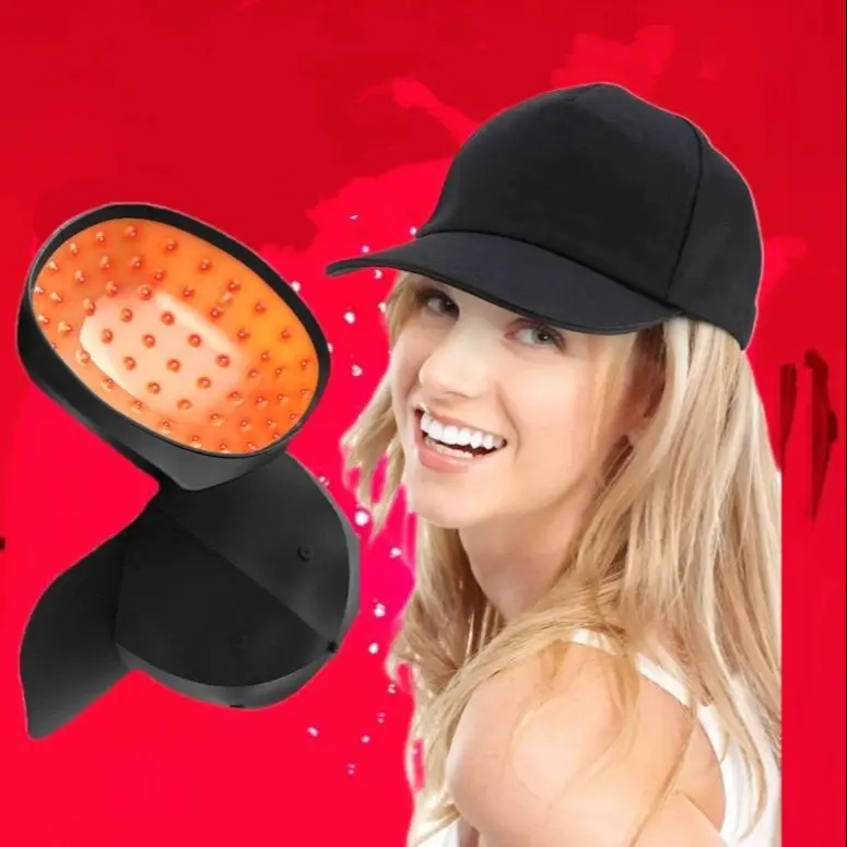 

HLKGO Лазерная терапевтическая шапочка для быстрого роста волос Беспроводные диоды Светотерапевтическое устройство для выпадения волос