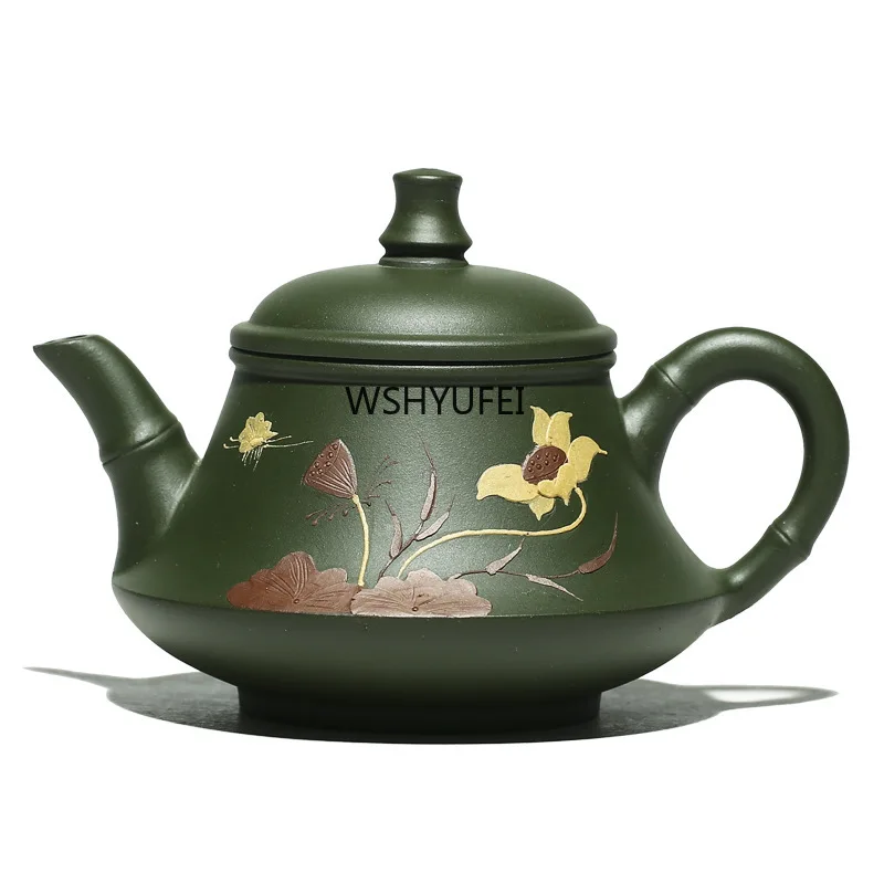 220cc Lotus Fragrant Teapots, Teapot, Zisha, Yixing, Chinese Tea Set, Drinking Set,Drinkware,Teaware,Suit For Green Tea,Black