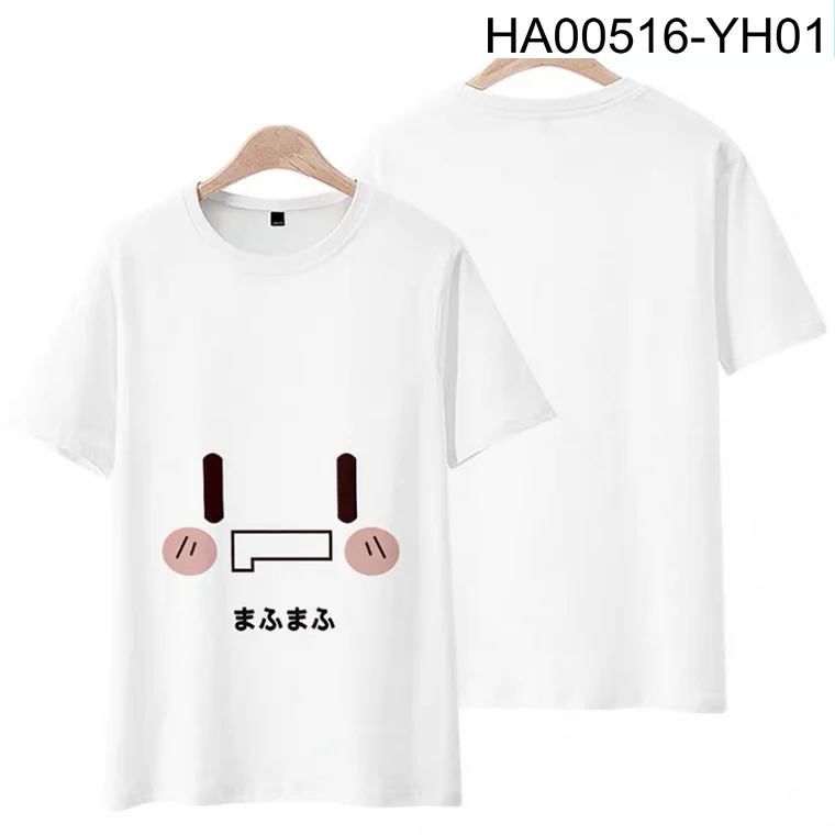 

Nico Mafu Mafu Face 3D Printing T-shirt Summer Fashion Round Neck Short Sleeve Popular Japanese Streetwear Plus Size