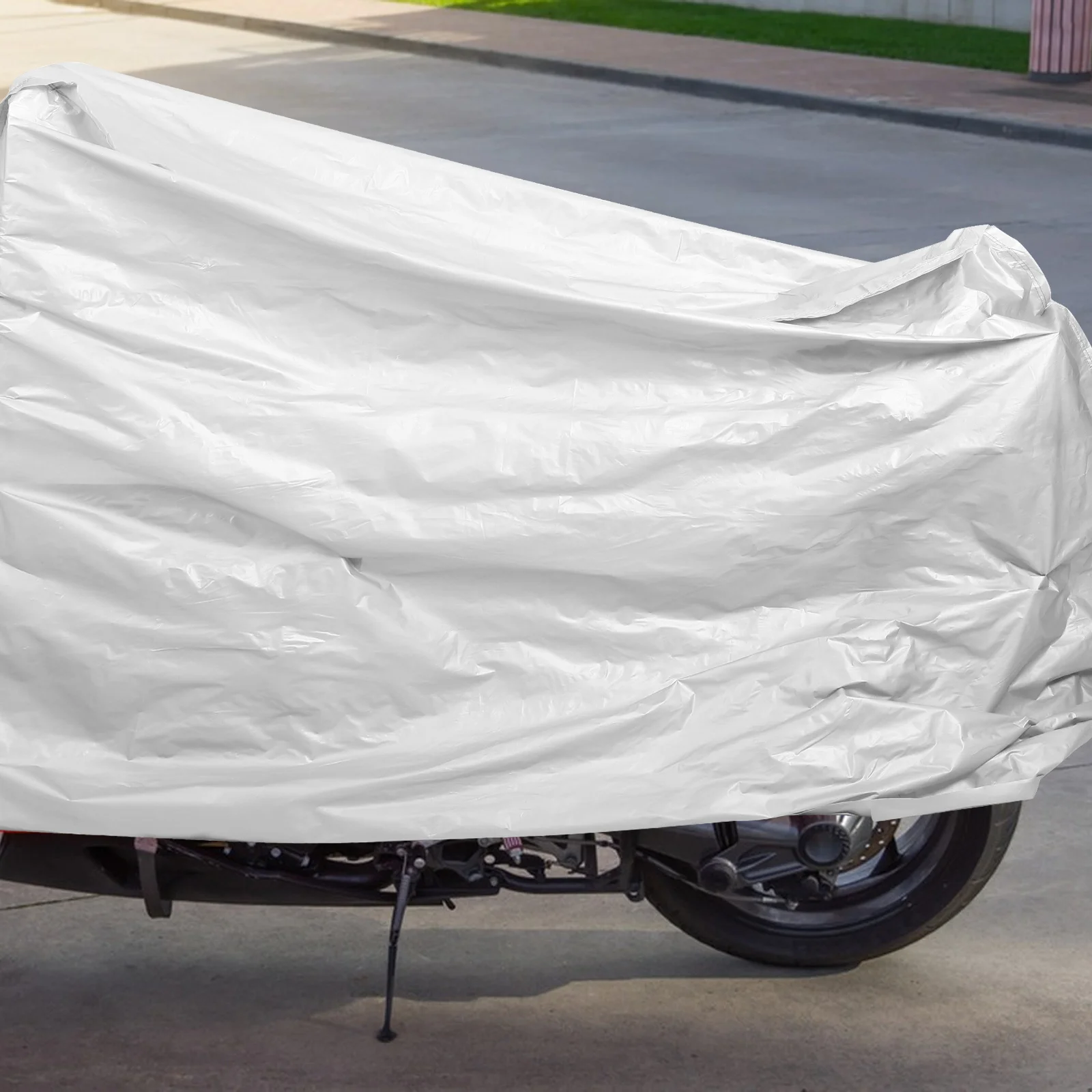 

Прочный легкий чехол для мотоцикла Peva, сверхмощный водонепроницаемый чехол для использования в помещении и на открытом воздухе, защита для велосипеда, скутера, чехол для скутера