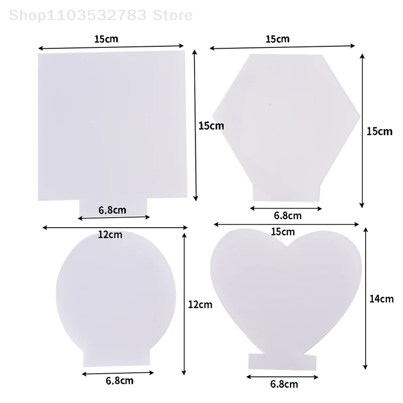 Arkusz akrylowy przezroczysta odlewana kwadratowa z okrągłym panelem tablica z pleksiglasu do podstawka LED szyldu DIY projekty wystawowe do