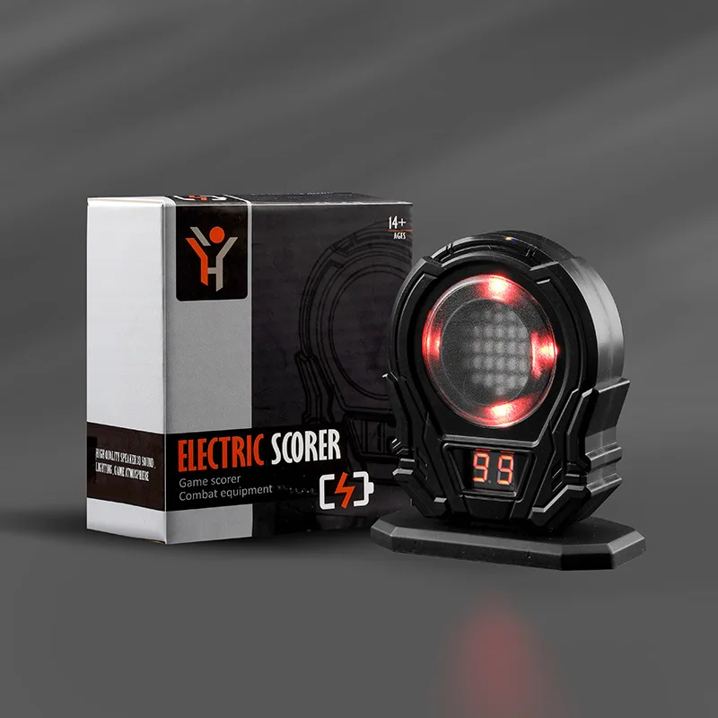Electronic Laser Training Target Infrared Detection Shooting Game Toy with Sound Light Effects Counts 100 Shots Auto Reset