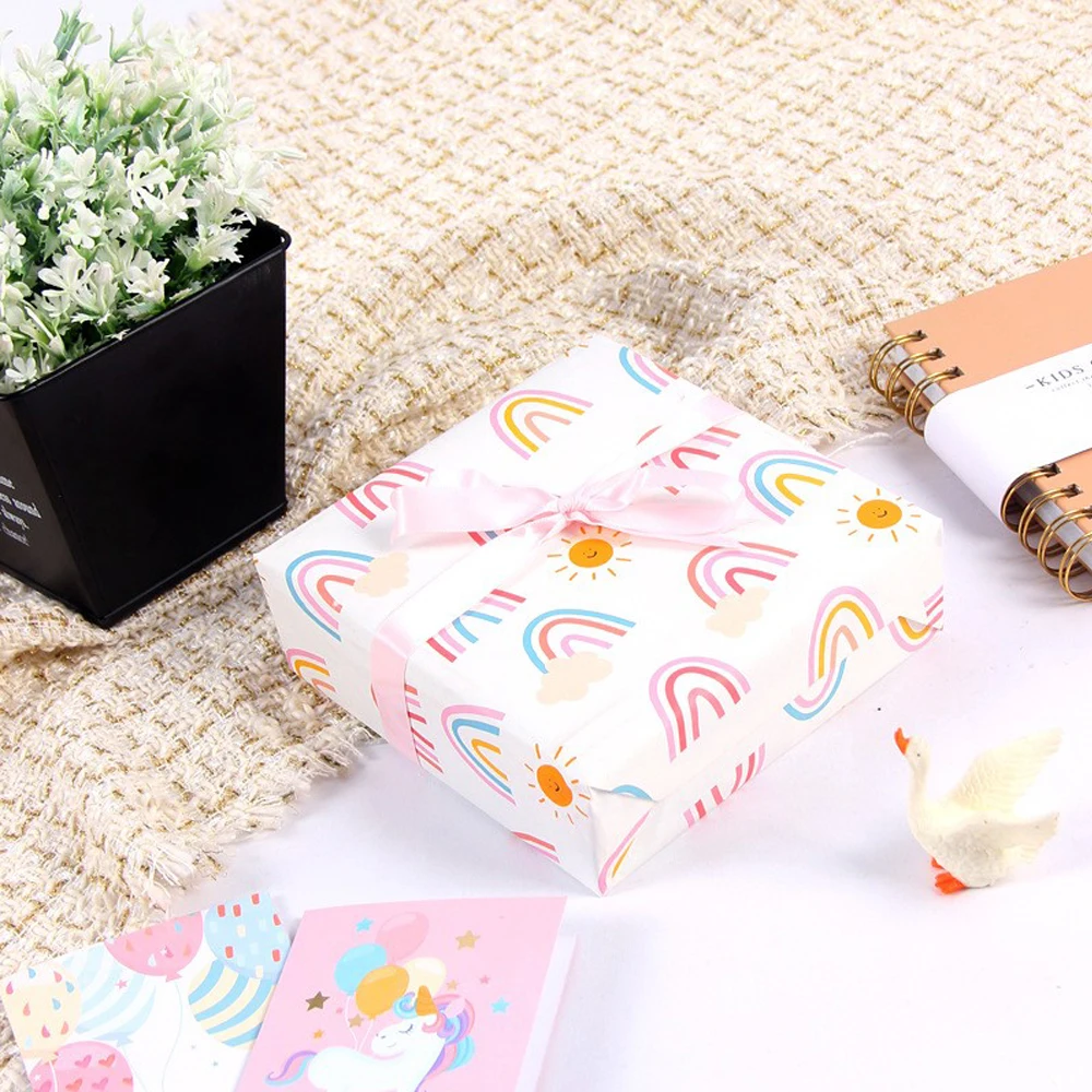 50*70cm Valentine\'s Day Gift Wrapping Paper DIY Craft Paper Birthday Gift Wrapping Paper Colorful Love DIY Bag Book Paper Decora