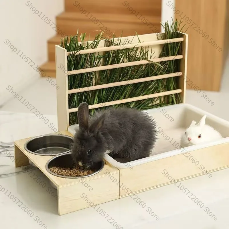 Wooden Rabbit Hay Feeder, Mini - огляд і ціна Pet Beds