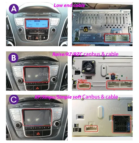 Imagen 2 del producto Fascia de coche de 9/10,1 ""para HYUNDAI TUCSON IX35 2010-2015 Panel de Radio DVD Kit de tablero de Panel de DVD adaptador de instalación marco de consola embellecedor de bisel