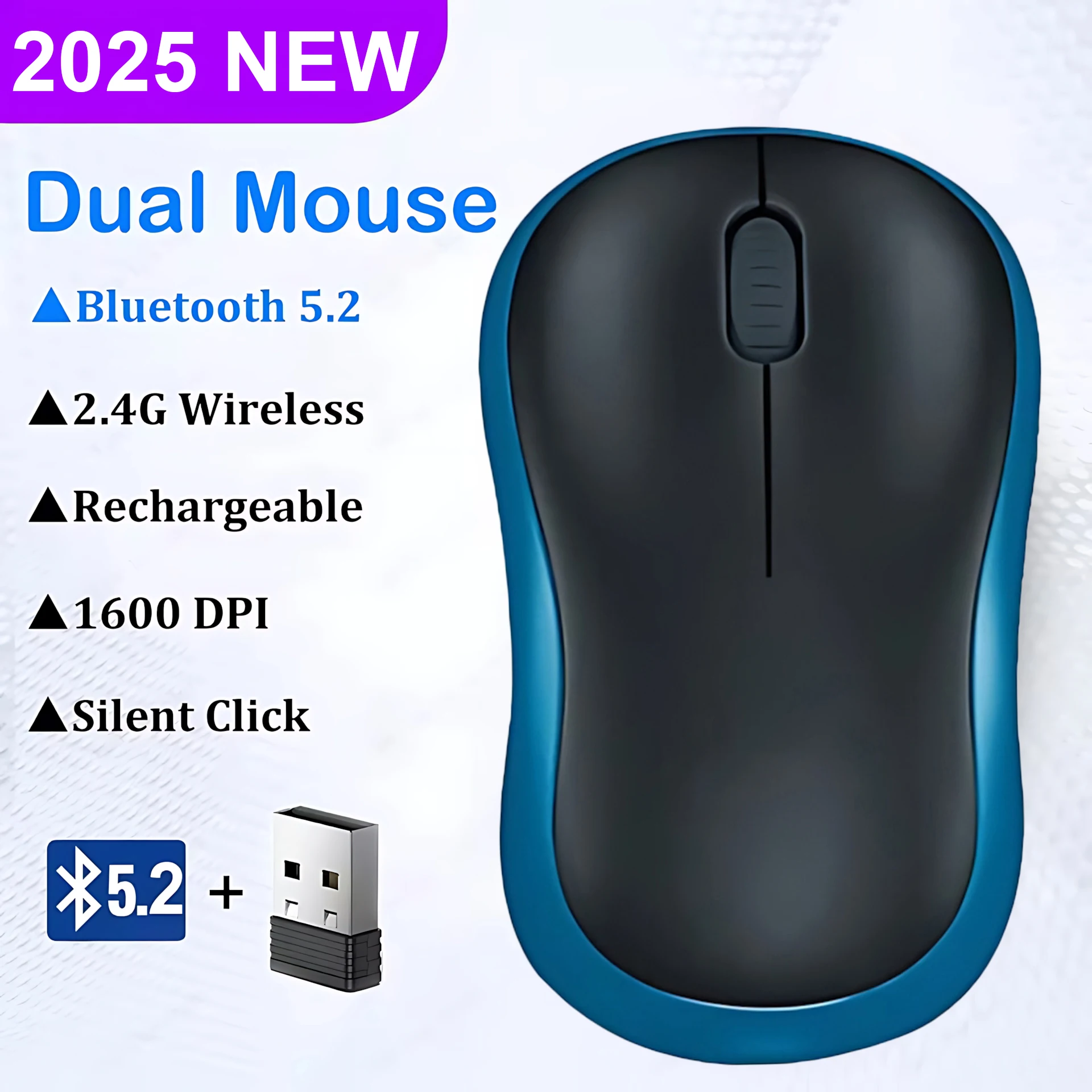 

For Logitech M185 Wireless Mouse 1000DPI 2.4Ghz Optical Ergonomic Design Desktop Office Gaming Mini Portable Energy-saving Mouse