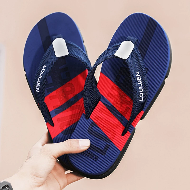Men Slipper House Flip Flops Cloud Sandals Summer Soft Beach Slides Home Shoe Outdoor Male Clapper Bathroom Leisure Sports