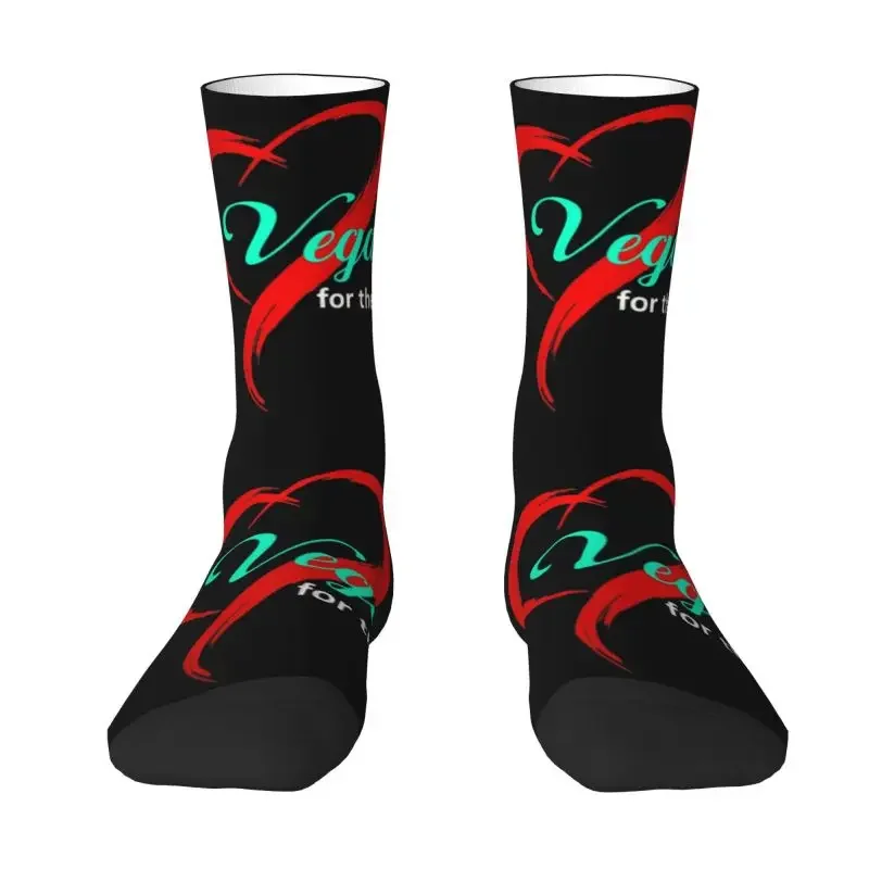 Vegan For The Animals Dress Socks Men Women Warm Fashion Crew Socks