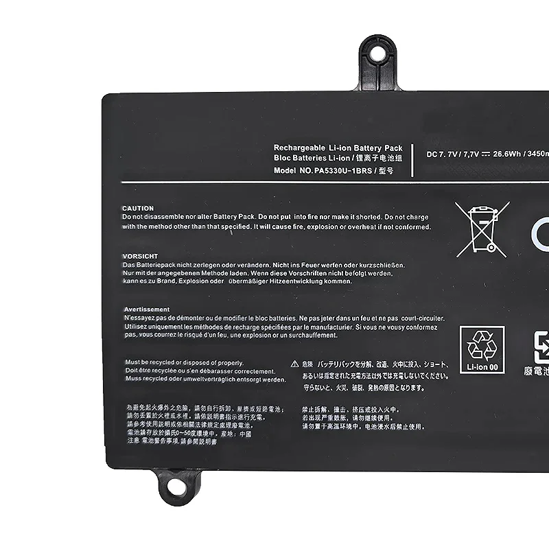 New Marvenho 26.6Wh 7.7V 3450mAh PA5330U-1BRS Laptop Battery For Toshiba Dynabook G83 GZ83 Series