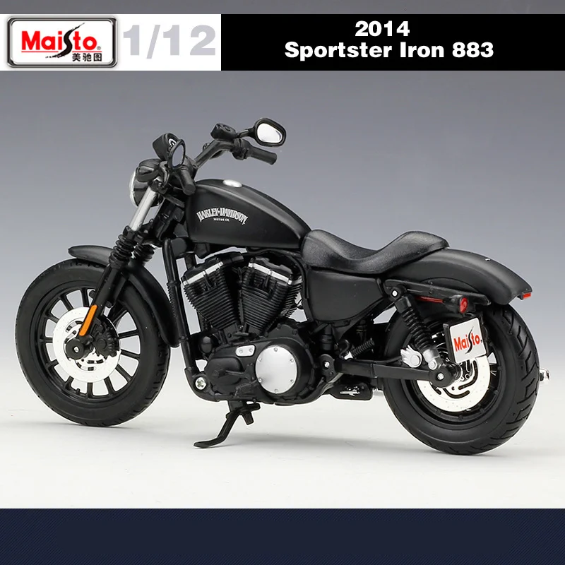 Maisto 1:12 Harley 2014 Sportster Iron 883 Alloy Motorcycle Model Simulation Diecast Metal Street Motorcycle Model Kids Toy Gift