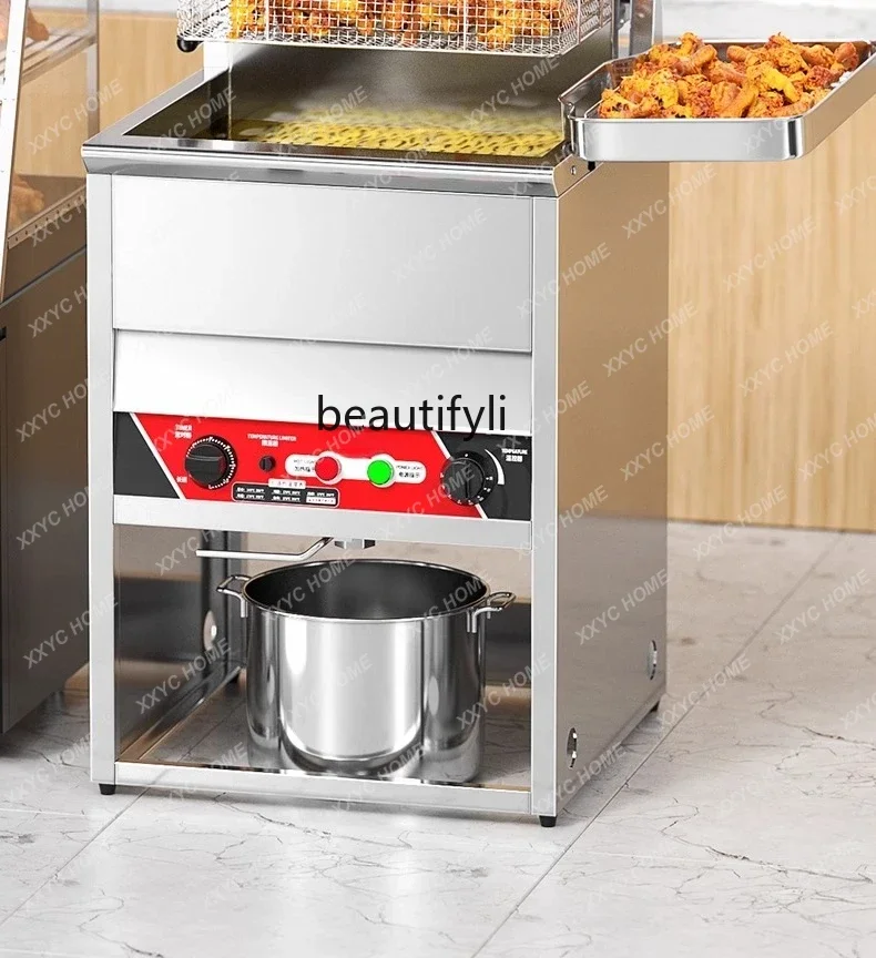 X-S Electric Fryer Commercial Vertical Fryer Large Capacity, Automatic Temperature Control Special For Frying Skewers HG