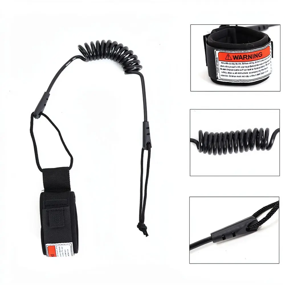 High Performance Surfboard Safety Leash TPU Elastic Traction Cord Comfortable Ankle Band For SUP Paddleboarding Surfing